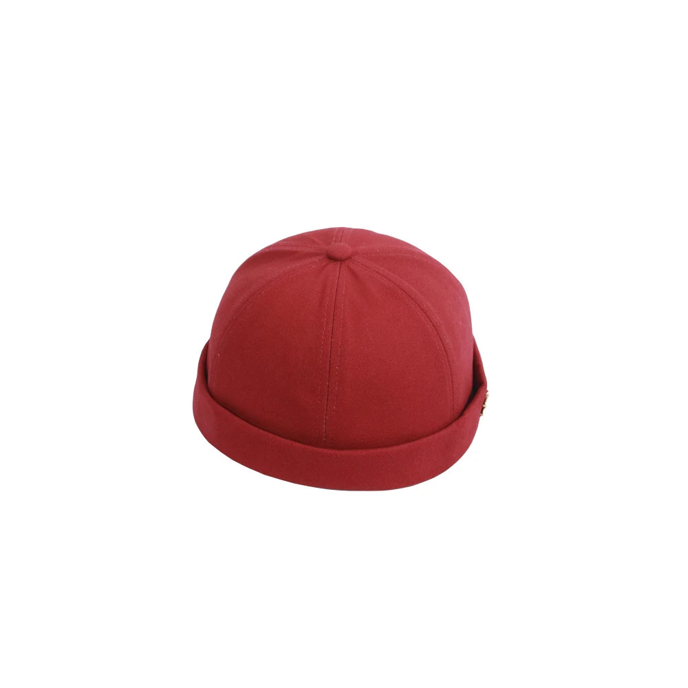 Fashion Pure Color No Brim Cap Cotton Couples Sport Hats Landlord Dome Melon Hat Beanie Hip Hop Brimless Baseball Caps