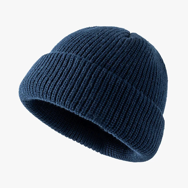 Wholesale in Stock Men Women Unisex Winter Beanie Hats Custom Logo Embroidery Knitted Hat