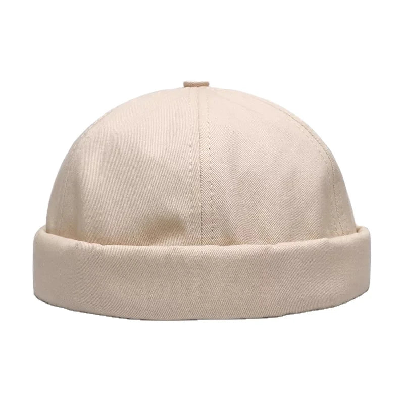 Custom Hot Selling Baseball Cap Without Bill Docker White Sailor Hat Wholesale Brimless Cap