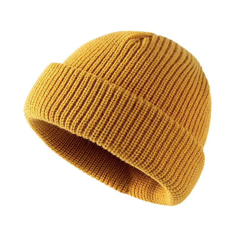 Wholesale in Stock Men Women Unisex Winter Beanie Hats Custom Logo Embroidery Knitted Hat